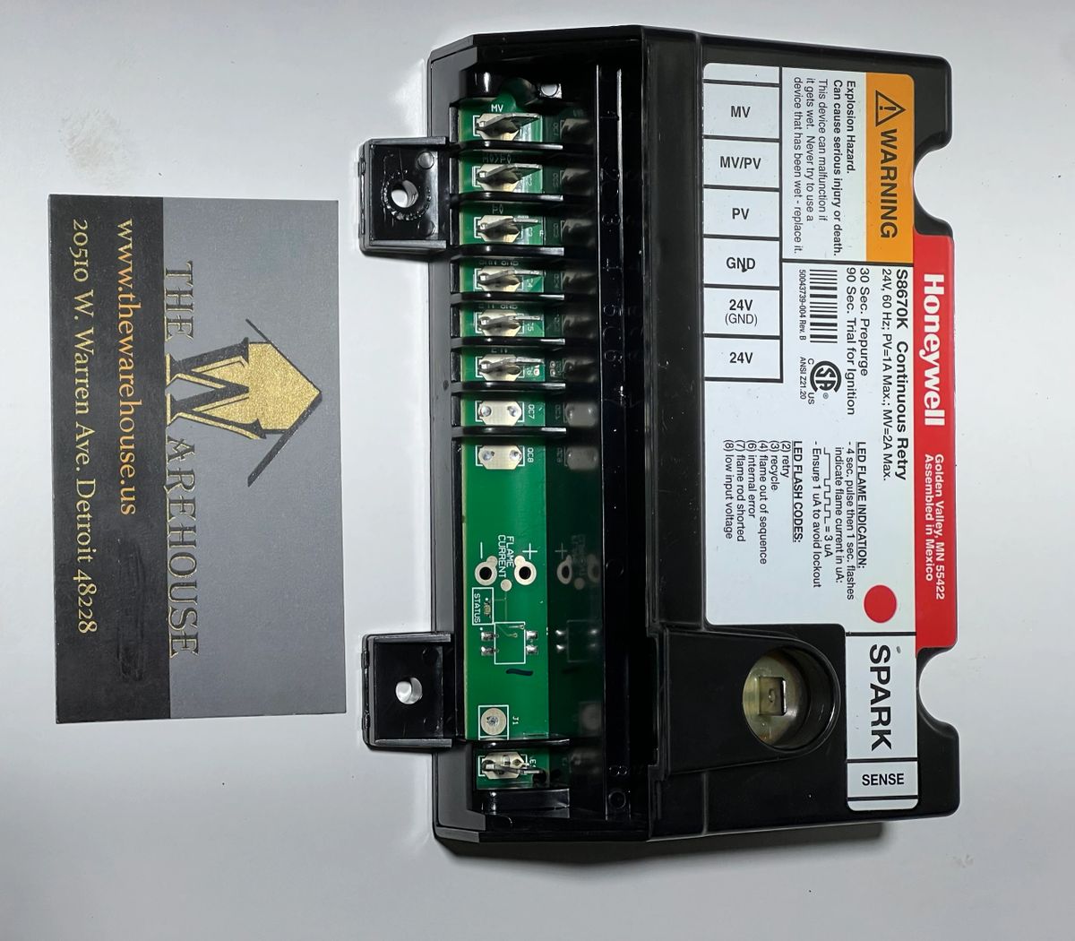 HONEYWELL S8670K Universal Intermittent Pilot Ignition Control Module,